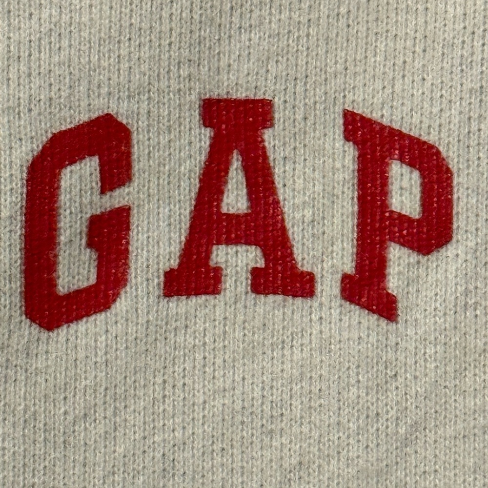 Vintage “GAP” White Hooded Zip Up Sweatshirt- Size: S - Picture 4 of 10